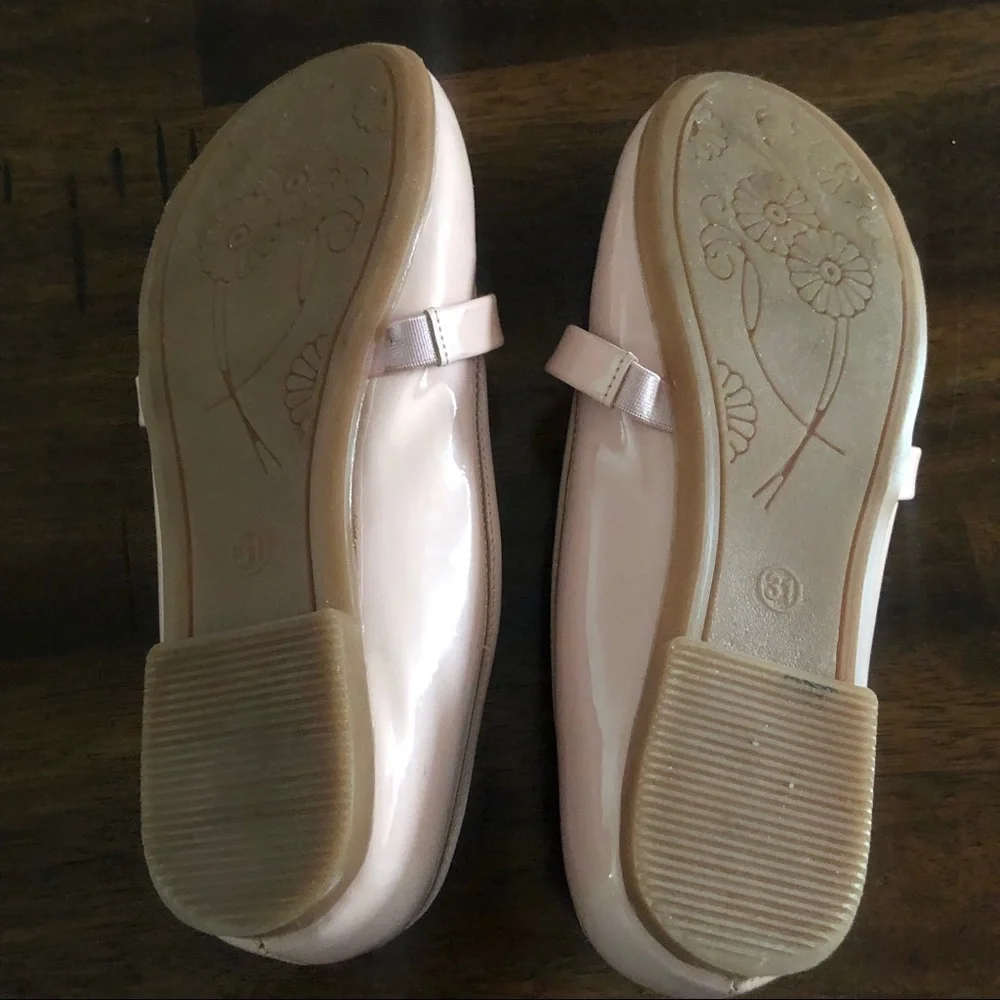 Shoes Flat Pink Bow